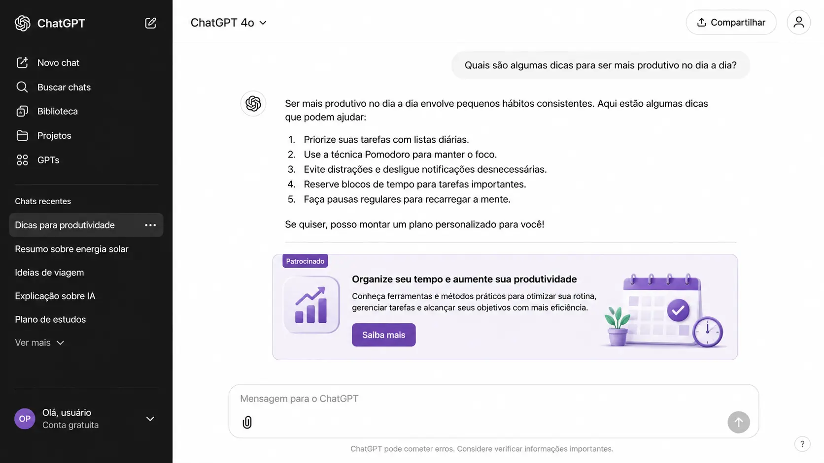 Home 28 Plataforma Ads Manager usada para administrar campanhas no ChatGPT